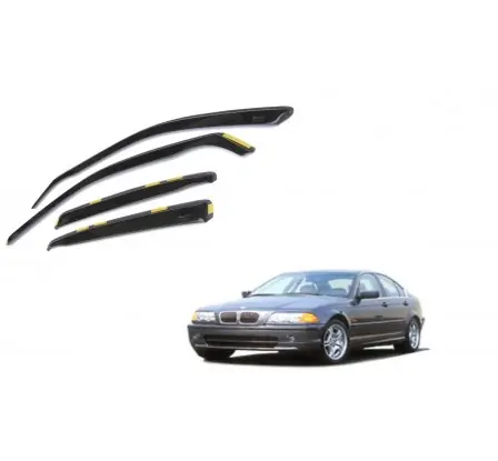 Ofuky přední + zadní - protiprůvanové plexi kompatibilní pro BMW S-3 sedan (E46) 4D 1998 → Vrácení Zdarma
