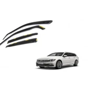 Cenová Bomba Ofuky přední + zadní - protiprůvanové plexi kompatibilní pro VW Passat Combi B8 4D 2014 →