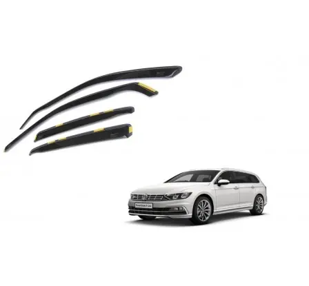 Cenová Bomba Ofuky přední + zadní - protiprůvanové plexi kompatibilní pro VW Passat Combi B8 4D 2014 →