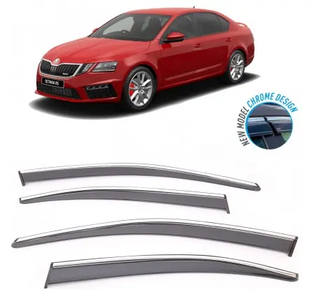 Deflektory Plus Style SKODA OCTAVIA sedan 2013-2019 Oblíbený