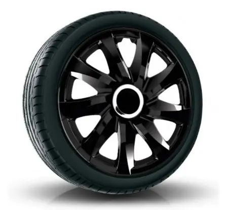 Horká Nabídka Poklice kompatibilní na auto Peugeot 14" DRIFT Černé 4ks
