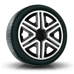 Zlevněný Poklice kompatibilní na auto BMW 14" Action Bielo - Černé 4ks