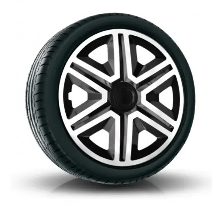 Výprodej Poklice kompatibilní na auto Volvo 15" Action Bielo - Černé 4ks