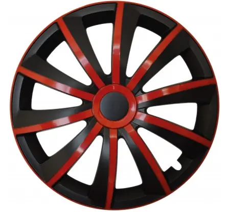 Poklice kompatibilní na auto Nissan 14" GRAL červeno - černé 4ks Omezená Nabídka