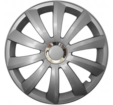 Vysoce Kvalitní Poklice kompatibilní na auto Opel 14" GRAL Chrome silver 4ks