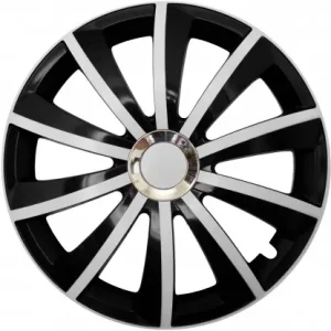 Aktuální Poklice kompatibilní na auto Chevrolet 15" GRAL Chrome bielo-černé 4ks