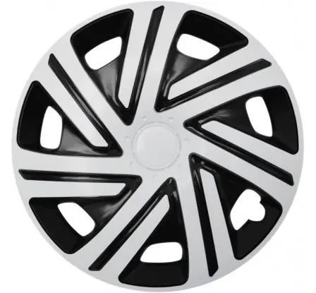 Omezená Nabídka Poklice kompatibilní na auto Suzuki 15" CYRKON bielo-černé 4ks