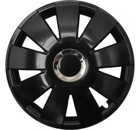 Poklice kompatibilní na auto Volkswagen 15" Nefrytchrome černé 4ks Značkový