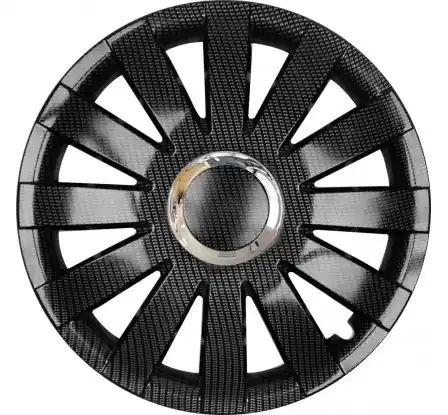 Akční Nabídka Poklice kompatibilní na auto Fiat 14" ONYX karbonové 4ks