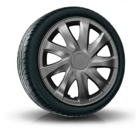 Poklice kompatibilní na auto Mitsubishi 14" DRACO grafit 4 ks Bezpečná Platba