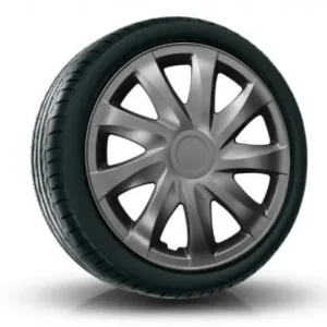 Časově Omezené Poklice kompatibilní na auto KIA 15" DRACO grafit 4 ks