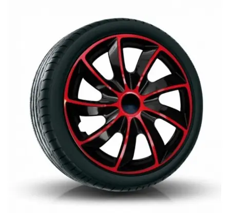 Zlevněný Poklice kompatibilní na auto AUDI 16" QUAD červeno-černé 4ks