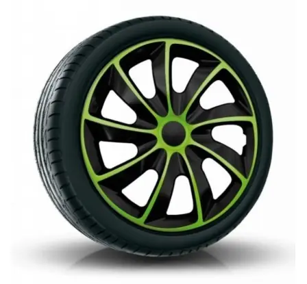Poklice kompatibilní na auto Fiat 17" QUAD Zelené 4ks Doprava Zdarma