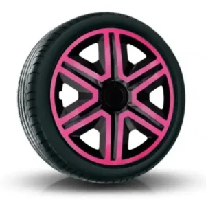 Vysoce Kvalitní Poklice kompatibilní na auto Ford 15" Action Ružové 4ks