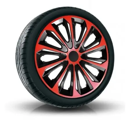 Poklice kompatibilní na auto Nissan 16" STRONG Červeno - černé 4ks Tovární Cena