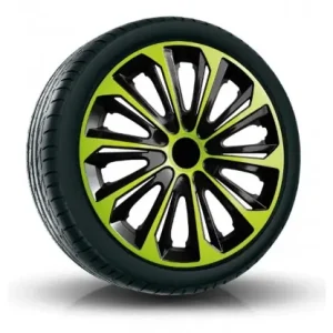 Speciální Cena Poklice kompatibilní na auto Renault 15" STRONG Zelené 4ks