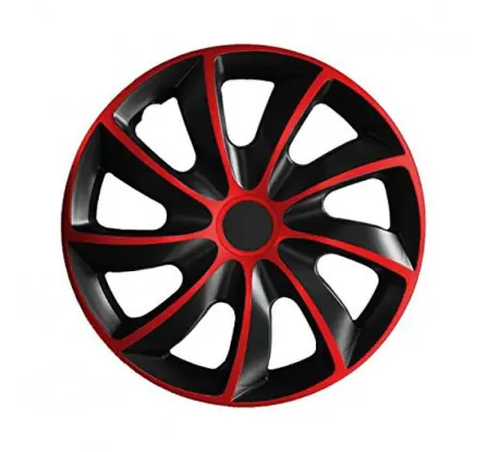 Originální Poklice na auto 14" QUAD Bicolor červené