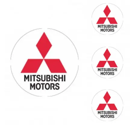 Odeslání Ihned Logo na stredy kolies - živicové 4ks - MITSUBISHI 50mm