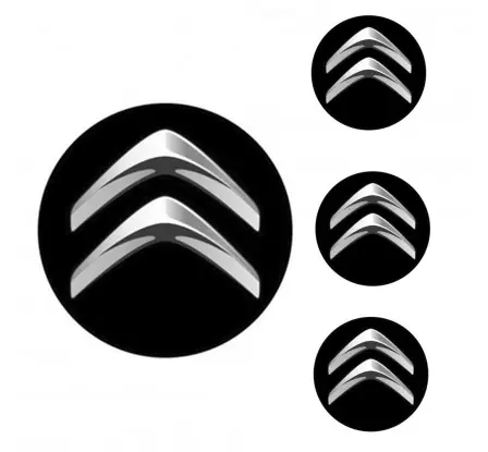 Top Prodej Logo na stredy kolies - živicové 4ks - CITROEN 50mm