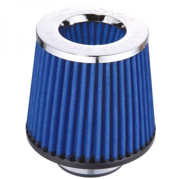 Levný Sportovní filtr univerzální Simota 76mm chrom / modrý