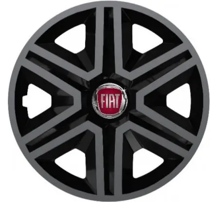 Poklice na auto Fiat 16" Action grafitovo - černé Vysoce Kvalitní