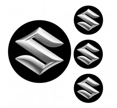 Logo na stredy kolies - živicové 4ks - SUZUKI Nízká Cena