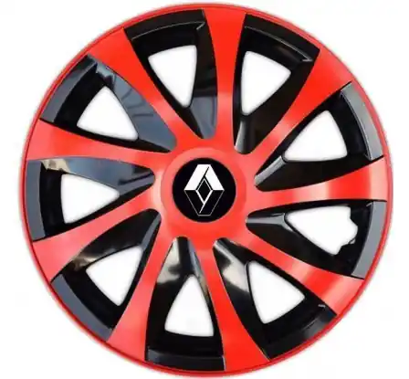 Nová Kolekce Poklice na auto Renault 15" DRACO duocolor červené