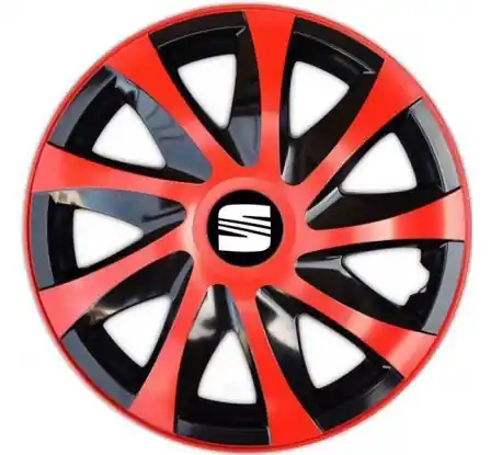 Poklice na auto Seat 14" DRACO duocolor červené Vysoce Kvalitní