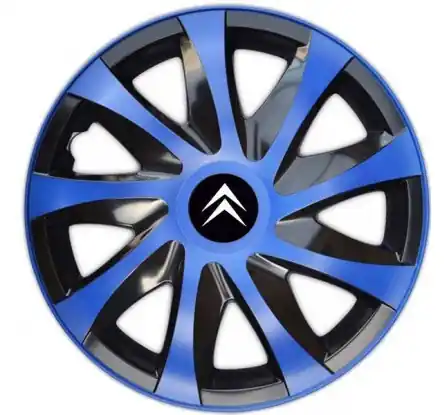Víkendová Akce Poklice kompatibilní na auto Citroen 14" DRACO modré