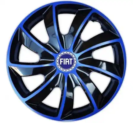 Výprodej Poklice na auto Fiat 14" QUAD modré
