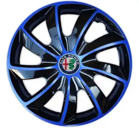 Poklice kompatibilní na auto Alfa Romeo 15" QUAD modré Speciální Cena