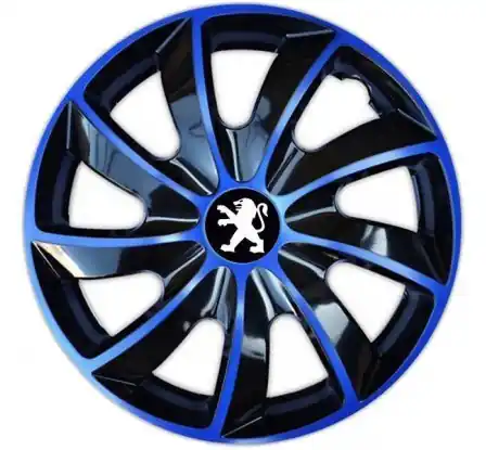 Poklice na auto Peugeot 17" QUAD modré Nakupujte Hned