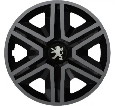 Poklice na auto Peugeot 14" Action grafitovo - černé Cenový Hit
