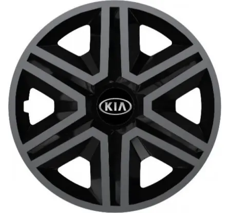 Poklice na auto Kia 15" Action grafitovo - černé Zlevněný