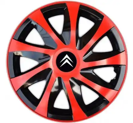 Poklice kompatibilní na auto Citroen 16" DRACO duocolor červené Pouze Dnes