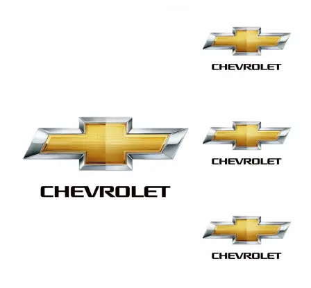Logo na stredy kolies - živicové 4ks - CHEVROLET 55mm Speciální Cena