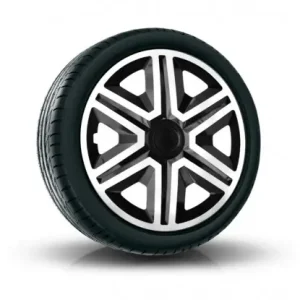 Speciální Cena Poklice na auto 16" Action bielo - černé
