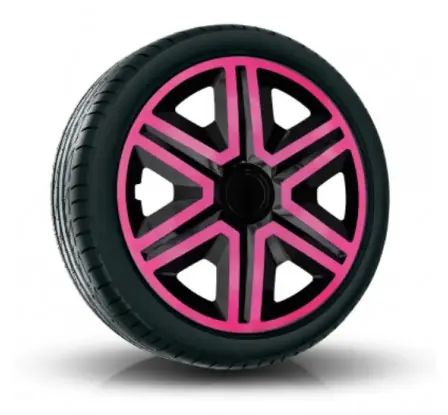 Ověřený Poklice na auto 15" Action Duocolor ružovo - černé