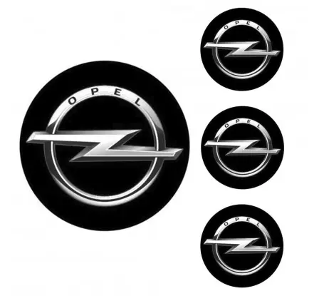 Logo na stredy kolies - živicové 4ks - OPEL 55mm Must-Have