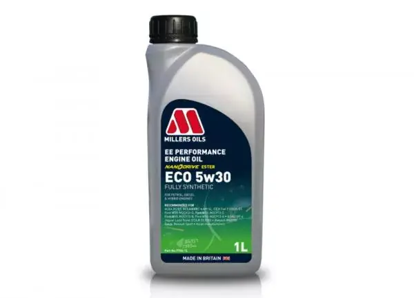 Aktuální Motorový olej Millers Oils EE Performance ECO 5w30 - 1l - plně syntetický olej s technologií nanodrive