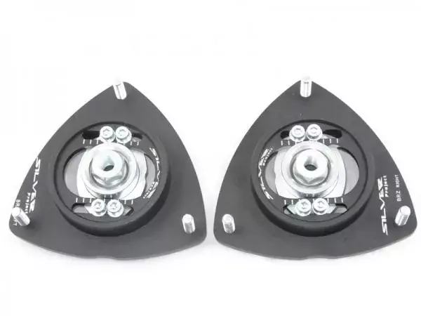 Přední horní uložení tlumičů (Pillowball Top Mounts) Silver Project Subaru BRZ - verze pro sériový podvozek Originální