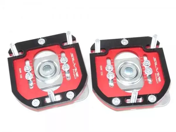 Ihned K Objednání Přední horní uložení tlumičů (Pillowball Top Mounts) Silver Project BMW E30 - 3D 2way verze pro sériový podvozek