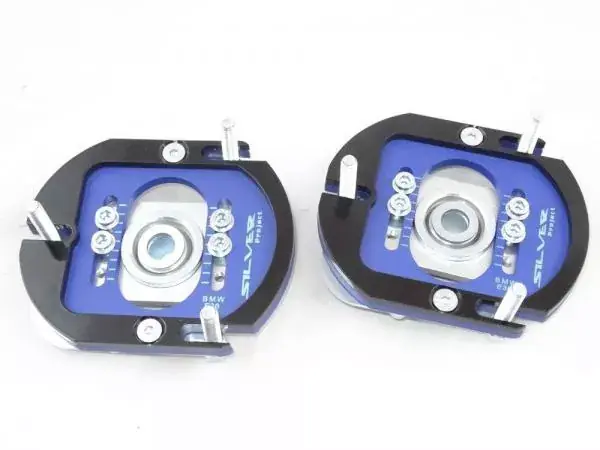 Oblíbený Přední horní uložení tlumičů (Pillowball Top Mounts) Silver Project BMW E36 - 3D 2way verze pro sériový podvozek