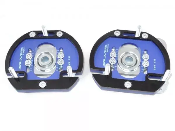 Bezpečná Platba Přední horní uložení tlumičů (Pillowball Top Mounts) Silver Project BMW E39 / E46 / E9X - 3D 2way verze pro sériový podvozek
