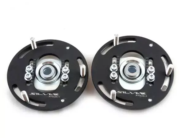Přední horní uložení tlumičů (Pillowball Top Mounts) Silver Project BMW E81 / E82 / E87 / E88 - 3D verze pro stavitelný podvozek Cenový Hit