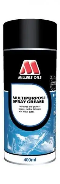 Autentický Víceúčelové polotekuté mazivo Millers Oils Multipurpose Spray Grease - 400ml sprej