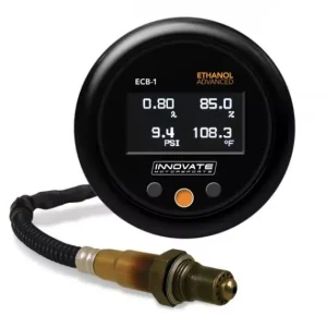 Přídavný budík Innovate Motorsports ECB-1 4in1 - obsah etanolu + teplota paliva + tlak turba + wideband kit (širokopásmová lambda sonda) Nejlepší Volba