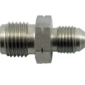 Ověřený Propojovací adaptér rovný D-04 (AN4) 7/16"x20-UNF - D-03 (AN3) 3/8"x24-UNF - samec - nerezový