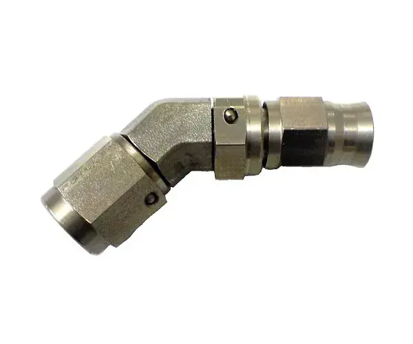 Kup Teď Zakončovací adaptér koleno 45° D-03 (AN3) 3/8"x24-UNF na hadici D-03 (AN3) - samice - nerezový