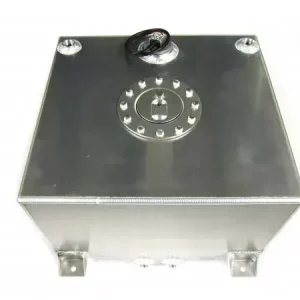 Ověřený Závodní celohliníková palivová nádrž 40l (racing fuel tank) se senzorem na ukazatel stavu paliva (full billet)